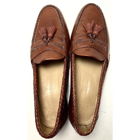 Allen Edmonds Maxfield Brown Leather Tassel Toe Loafers Size 11.5B main image 2
